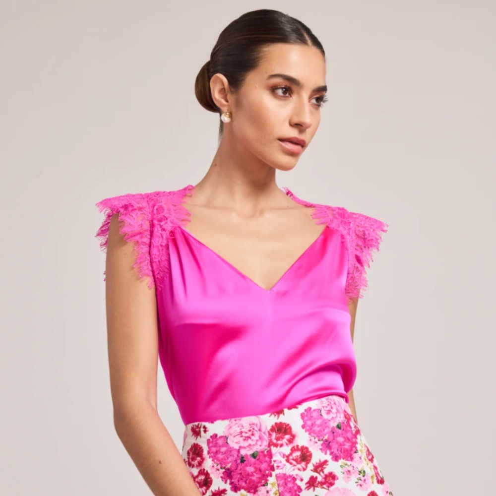 Arcelia lace combo top